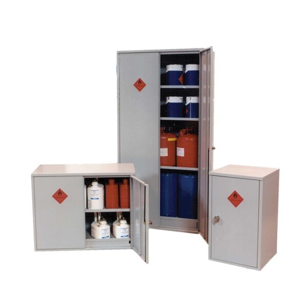 Chemical Cabinet 915 x 458 x 458. 2 shelves. Flammable Storage