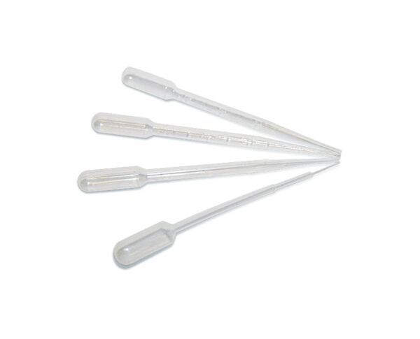 Pipettes, plastic, 3ml, Graduated 155mm, EO Sterile , Individually packed