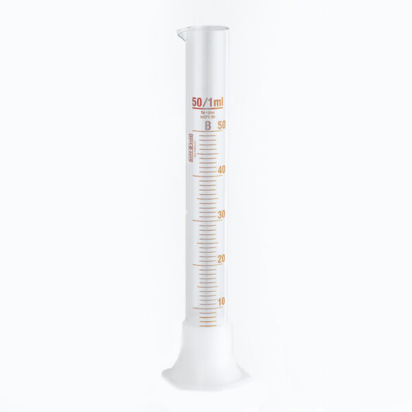 Graduated Cylinder - 10ml - Soda lime glass - Tall form with spout